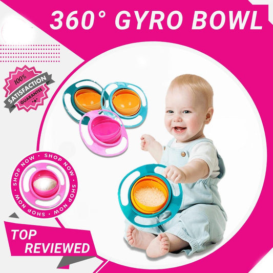Baby holding 360 gyro bowl in Pakistan
