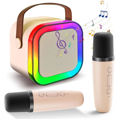 Double Mic With Speaker rainbow design two mics in Pakistan
