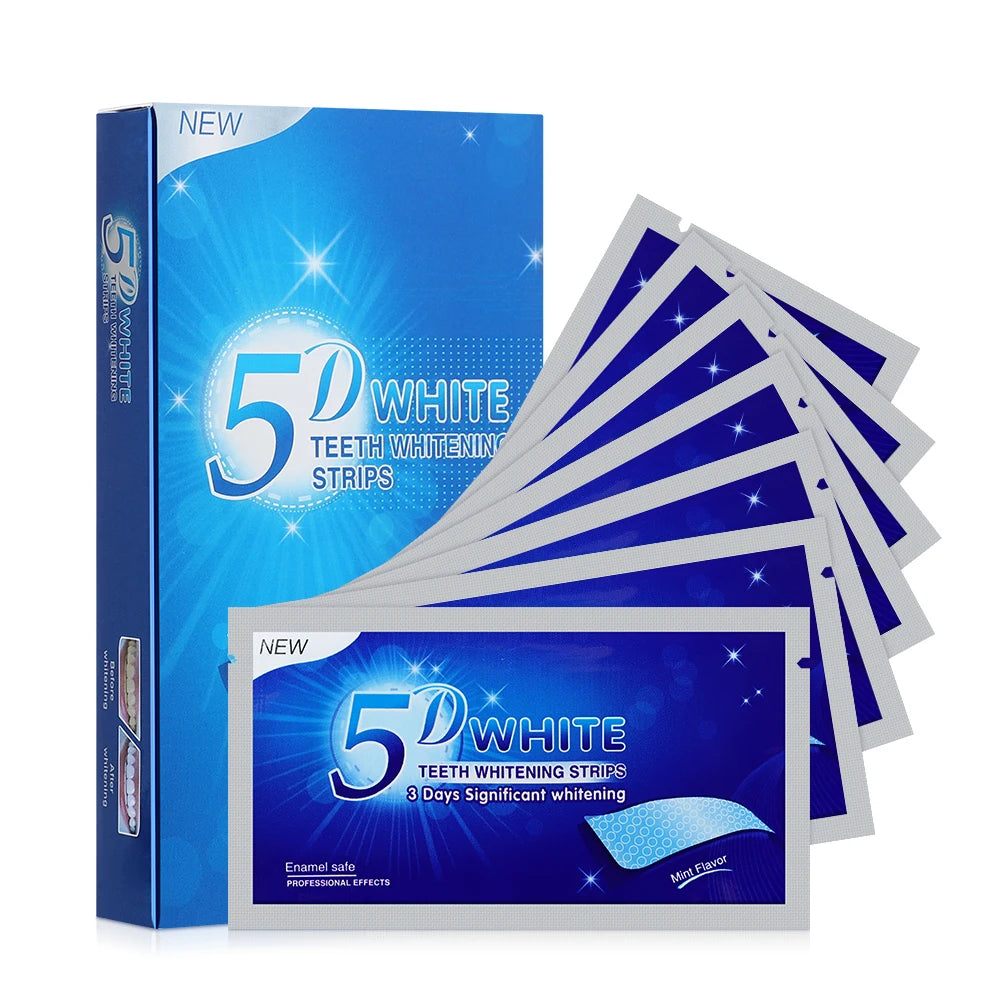 5D Teeth Whitening Strips Kit