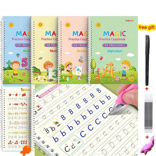 Magic practice copybooks set with pen in Pakistan