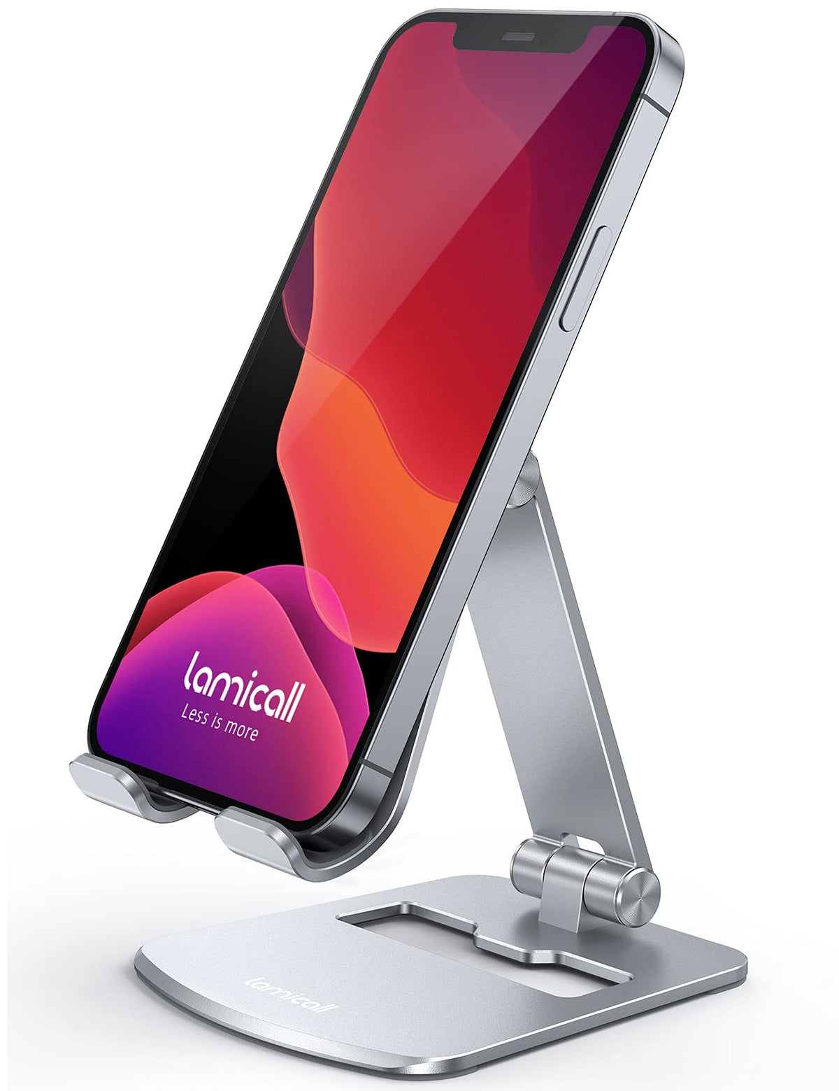 Foldable Aluminum Phone Stand Holder (Silver)