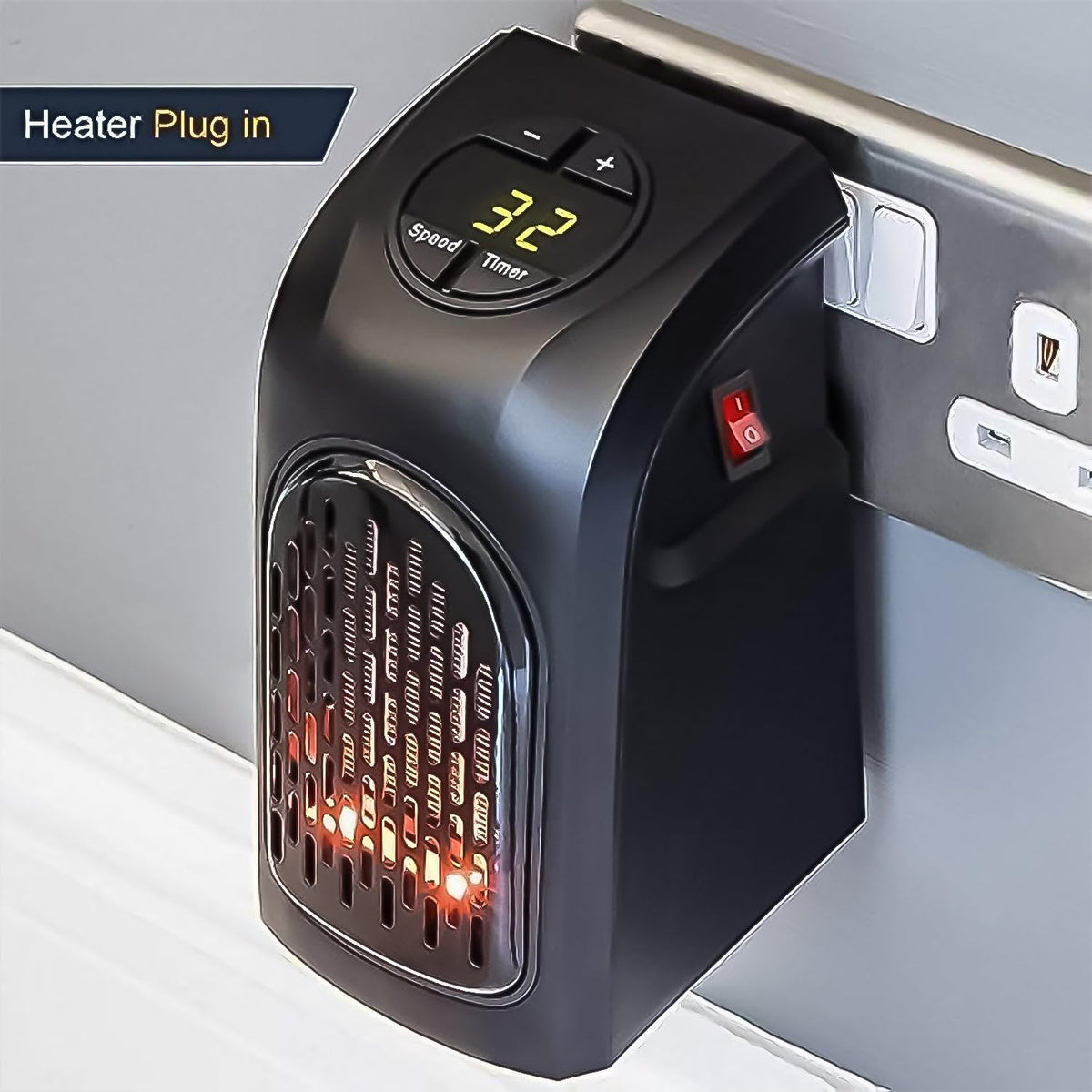 Mini Room Heater (Plug-in Fan Heater)