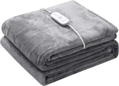 Heated Electric Blanket (Grey)