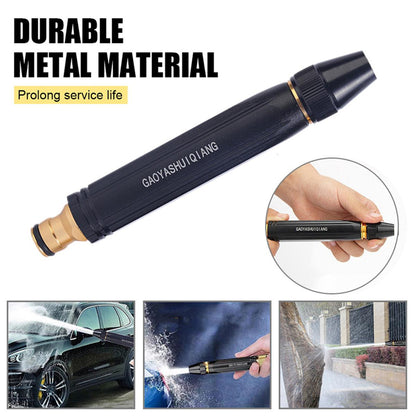 Black spray nozzle with car and driveway use in Pakistan