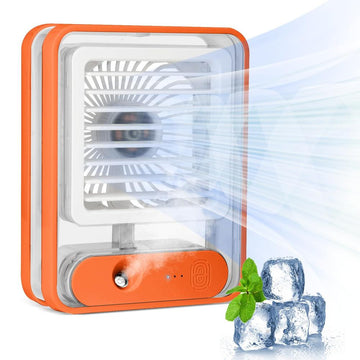 Portable AC Cooling Fan ice cubes mint leaf cooling in Pakistan