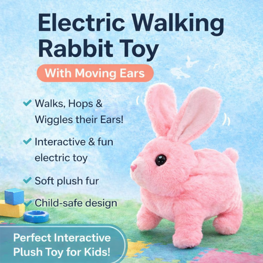 Pink electric walking rabbit toy in Pakistan