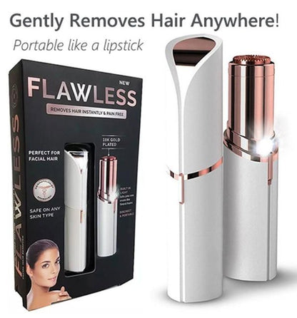 Facial Hair Remover Flawless portable device packaging branding in Pakistan
