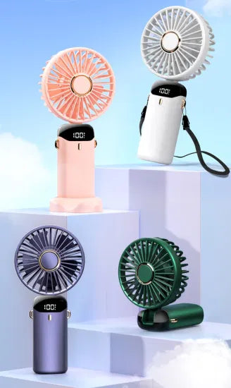 Four color neck hanging fan variants in Pakistan