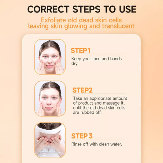 Orange exfoliating gel correct steps to use in Pakistan