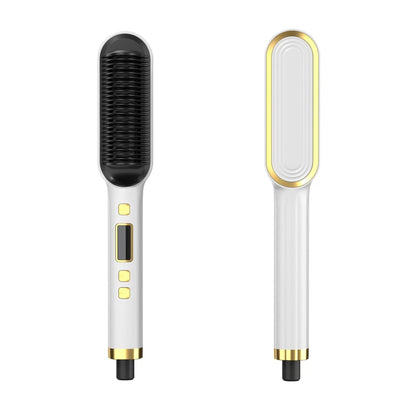 White hair straightener brush product shot in Pakistan