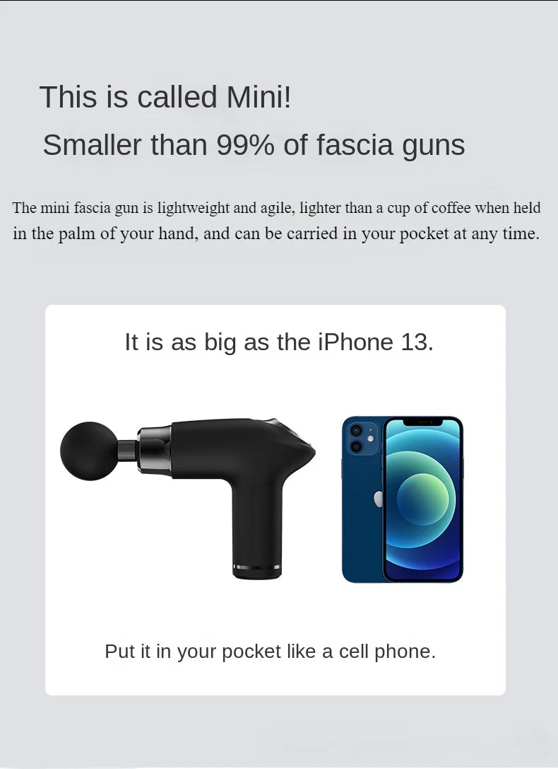 Mini Massage Gun (4 Heads)