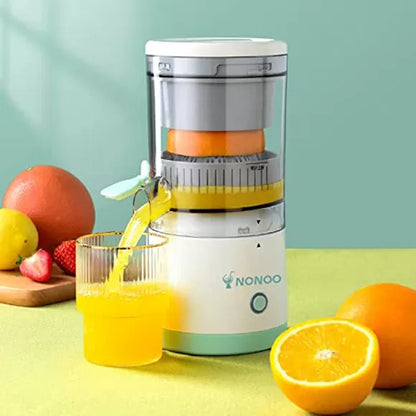 Electric citrus juicer with orange juice and fruits in Pakistan
