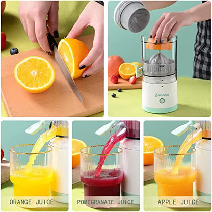 Electric citrus juicer in use collage in Pakistan