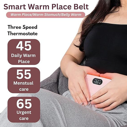 Menstrual heating pad smart warm place belt worn on abdomen in Pakistan