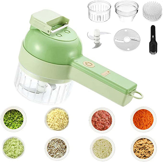Cordless Electric Vegetable Chopper (4-in-1)