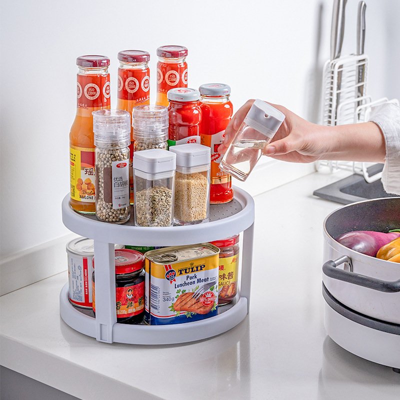 360° Rotating Spice Rack – 2 Tier