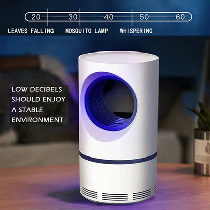 UV Mosquito Killer Lamp white and purple on table in Pakistan